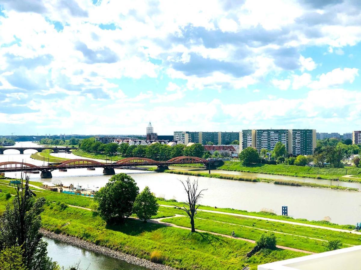 Apartament Z Tarasem I Widokiem Na Odre Wrocław Extérieur photo