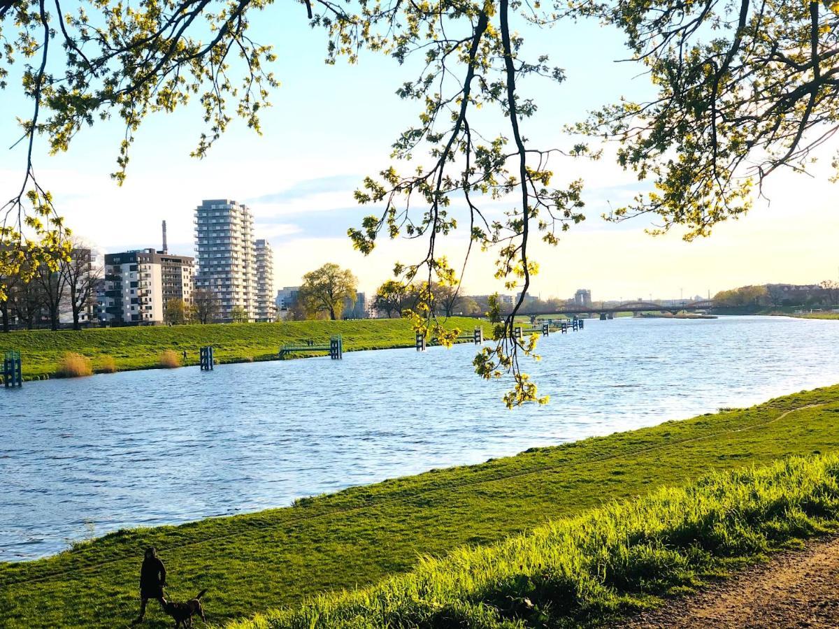 Apartament Z Tarasem I Widokiem Na Odre Wrocław Extérieur photo